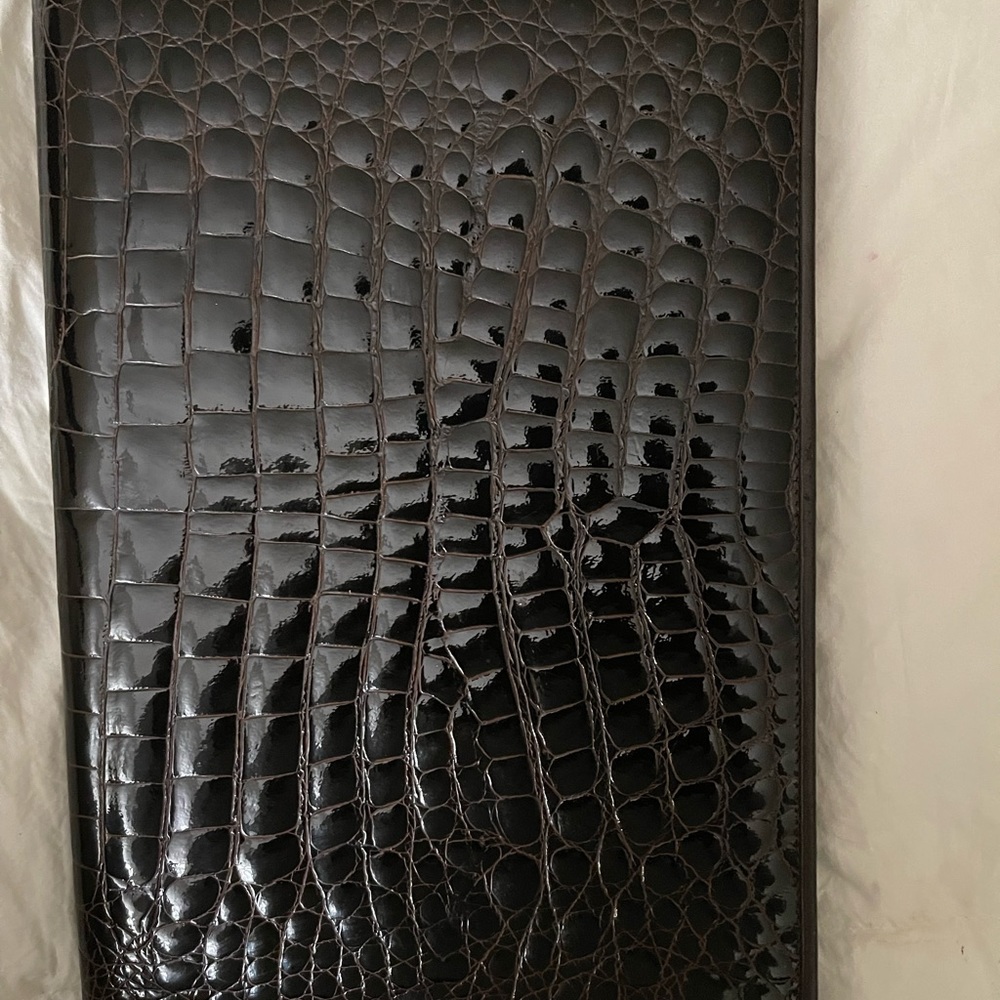 Vintage Anne Klein for Calderon Alligator Portfolio/Clutch.